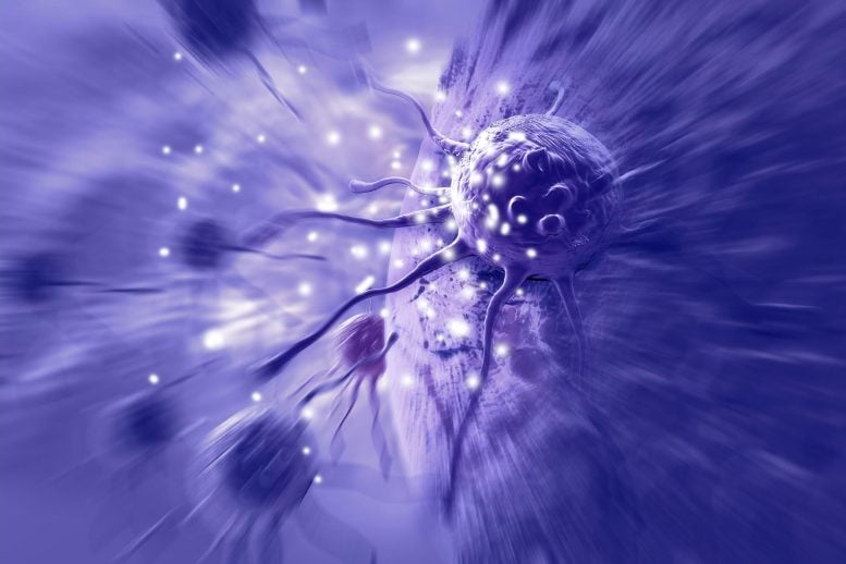 Invading Cancer Cells Illustration