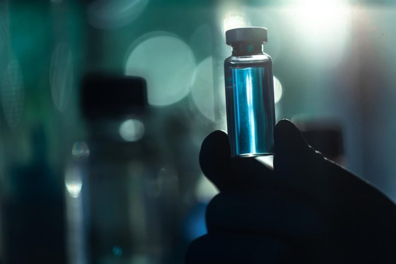 Scientist Holding Tube Liquid Mystery Substance Discovery